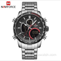 NAVIFORCE 9182 Reloj multifuncional de moda con doble pantalla